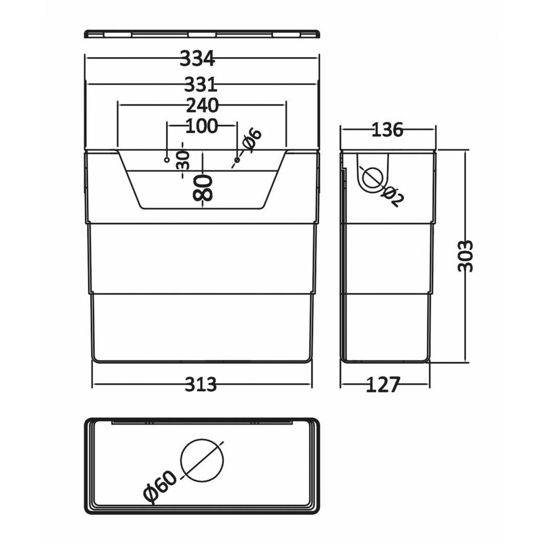 Cable Concealed Dual Flush WC Toilet Cistern 3/6L Front Access + Chrome